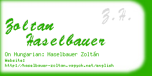 zoltan haselbauer business card