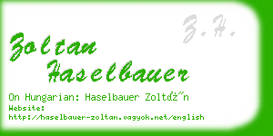 zoltan haselbauer business card